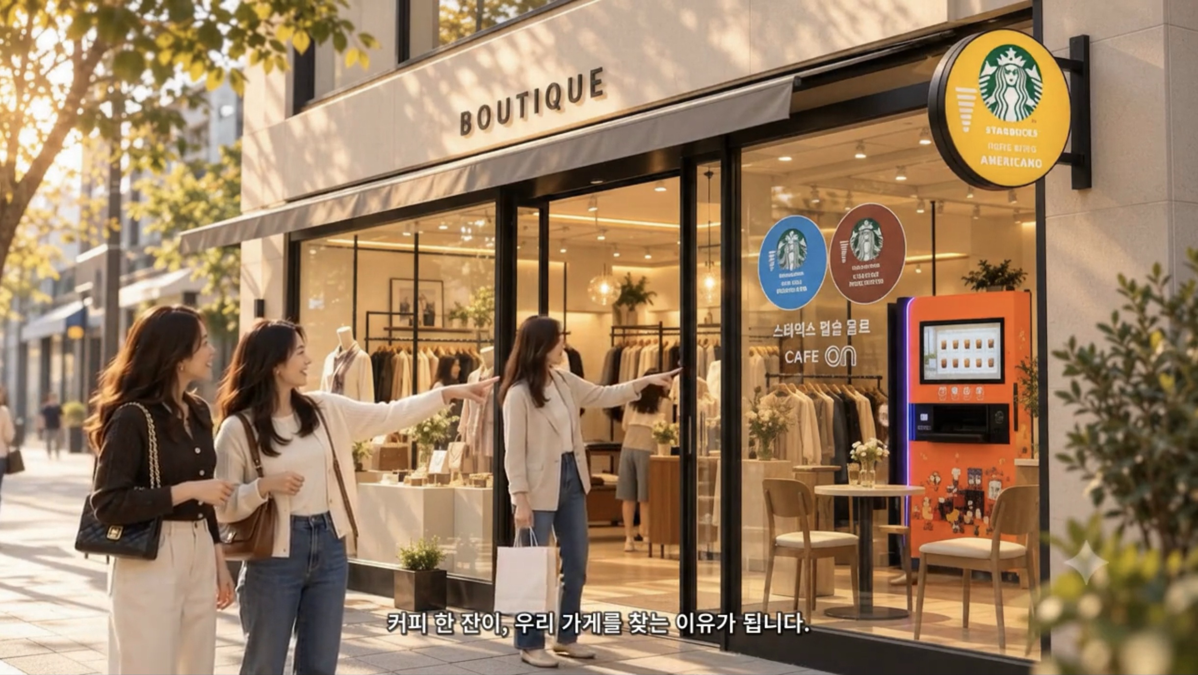 카페온 샵인샵 홍보영상 표지